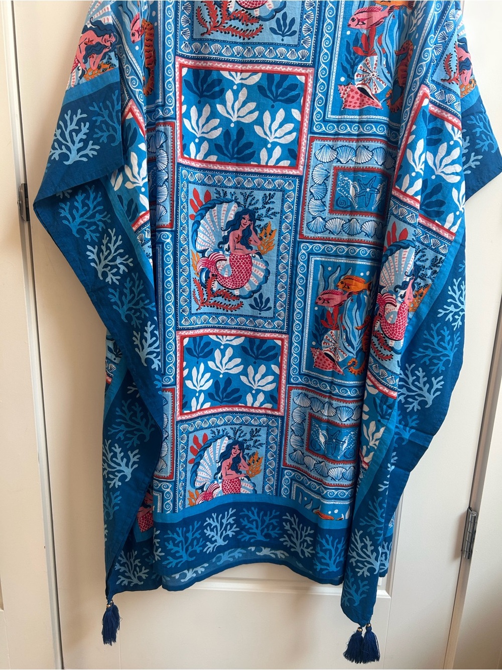 Printfresh Blue, Pink & Orange Mermaid-Print Women’s dress - Picture 3 of 3